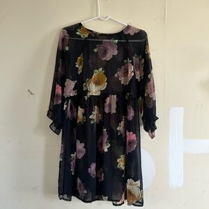 cute floral sheer dress 🌸